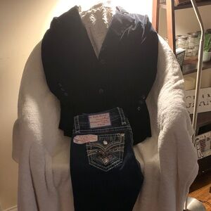 Rock Revival Black Jacket and Jeans Set